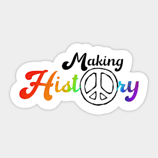 Peace in History Sticker